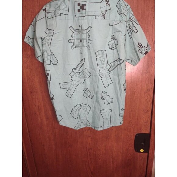 Mad Engine Minecraft Boys Button Up Size XXL - Picture 4 of 4